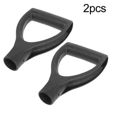 D자형 손잡이 플라스틱 삽 교체 부품 겨울 및 정원 도구용 인체공학적 노동 절약형, 04 Black-2pcs, 01 China Mainland