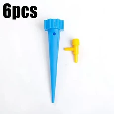 6-18개 자동 물주기 시스템 꽃 식물 온실 정원용 자동 급수 스파이크 조절 가능한 자동 물방울 주입, 01 6pcs blue