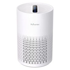 Purivortex 가정용 공기 청정기 꽃가루 연기 먼지 애완 동물 비듬 냄새 모발용 조용한 HEPA 에어 필터 최대 880 평방 피트 커버 PX500 화이트