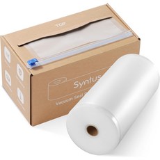 커터가 있는 음식용 신투스 8인치 x 150인치 진공 실러 백 롤키퍼 BPA 없는 식품 보관 식사 준비 및 수비드용 대형 상업용 등급, 8" x 150'
