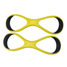 Aosekaa Forearm Fulcrum 지느러미 수영 장비 프리스타일 8단어 편안하고 사용하기 쉬운 수영 훈련 수영 웹 장갑 옐로우 L