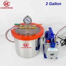 진공 실리콘 에폭시 교반 탈포기 혼합기 2 gal 8l 챔버 키트 2.5cfm 220v, 나는 플러그, 1개