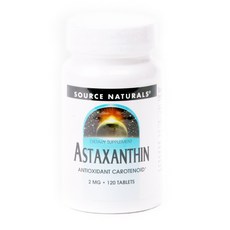 SOURCE NATURALS 蝦青素錠 2mg, 1個, 120 件