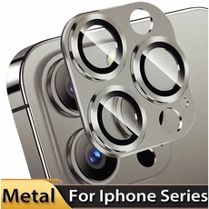 iPhone 16 Pro Max 16Pro 16Plus15 14 Pro Max 합금 케이스 백 렌즈 강화 유리 커버 보호 캡용 금속 카메라, 01 For iphone 16 Pro, 05 Titanium gray