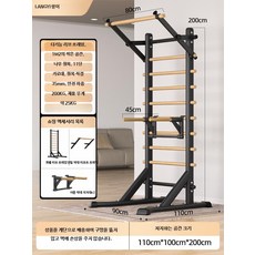 무타공 풀업 프레임 가정용 실내 헬스 스트레칭 기구, 6_블랙/조절형 이중 막대
