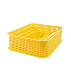 노랑 바구니 3호 A4 교구 유치원 학교 어린이집 멀티, 1개