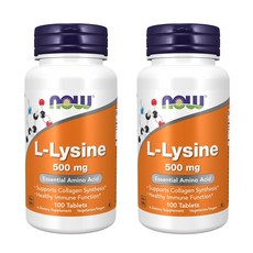 나우푸드 L-라이신 500mg 타블렛, 100정, 2개, 100정
