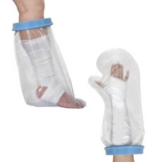 완벽 방수 깁스커버 통깁스 팔 다리 손목 발목 무릎 정강이 골절 샤워 방수포 기브스 수술 환자 욕실 보호 커버 정형외과 사용, 1개, 팔 방수(580x260x150mm)