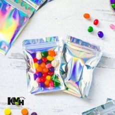홀로그램 포장 지퍼백 7.5cmx10cm 포장봉투 팔찌포장 소형지퍼백