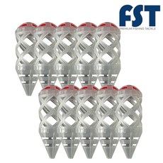 카고망 카고낚시 채비 카고통 원투 낚시 플라스틱 맨카고 집어통 플라스틱카고 감성돔 참돔, 1세트, 10개입