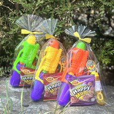 물총 비눗방울 간식 선물세트 어린이집 답례품 유치원 생일선물 교회 태권도 학원 구디백 + 스티커포함, 1세트, 색상 골고루 10개