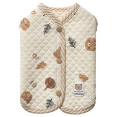 슈퍼펫 순면 강아지옷 고양이조끼 애니멀프렌즈, 1개, 브라운