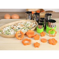 不鏽鋼餅乾切模 花形八件組 蔬菜水果造型切模, 詳見包裝, 詳見包裝