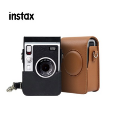 인스탁스 미니 에보 EVO 전용 가죽케이스 (스트랩포함), 1개, MINI EVO BROWN