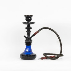 自產阿拉伯小號中號水煙壺套裝新品單管水煙全套黑色底座配件, 1個, 藍色:無規格