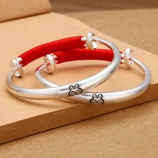 순은9999 돌반지 손목 팔찌 용띠 토끼띠 호랑이띠 소띠 평안 행운 선물 인증서