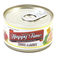 해피타임 강아지캔 닭고기+소고기 (1box/100gx12개), 본상품
