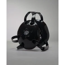 運動護耳 摔角防護頭套, 黑, 1個