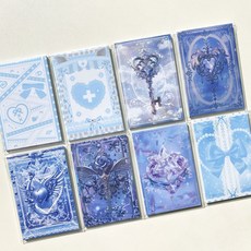 [80장] 블루세트 포카 바인더 대지 포토카드 키링 뒷대지 폴꾸 탑꾸, 80장 블루세트