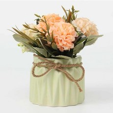 조화 화분(피치) 조화꽃화분 책상화분 사무실조화 모형화분 조화미니화분 swg+25290rz