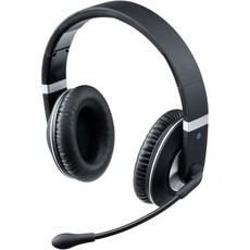 산와 다이렉트 400BTSH021BK 무선 블루투스 헤드셋 단방향 마이크로폰 접이식 0.1인치 3.5mm 유선 연결 재택근무 온라인 회의 양쪽 이어폰, 오버헤드 (12시간의 연속 통화 시간)