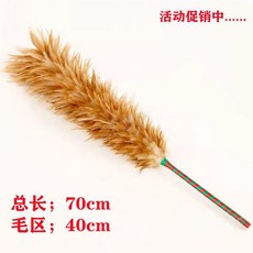 雞毛撣子 除塵家用 掃灰車用清潔 不掉毛 純手工廠直銷 雞毛撣掃把, 竹把促銷款, 1個