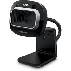 마이크로소프트 라이프캠 HD-3000 T3H-00019 웹캠 홈 HD 720p 내장 마이크 웹 회의용 USB-A 블랙