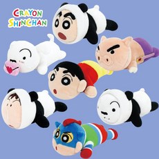 짱구 손목 쿠션 인형 액션가면 부리부리몬 흰둥이 맹구 판다 애착 귀여운 강아지 동물, 짱구판다 손목쿠션