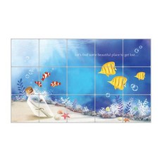 인테리어필름 호일시트지 바다이야기 45cm x 1m, 1개