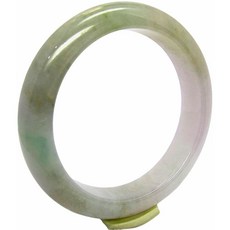 小樂 翡翠手鐲 春帶彩 清透 紫綠黃 天然A貨 (手圍16.8號 內徑52.7mm V631), 1個