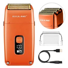 三網剃鬚刀 理髮店專用剃光頭可水洗刮鬍刀 液晶顯示 男士電動光頭神器, 庫里狼龍騎士二代三網剃鬚刀【r11】