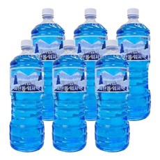 케이엠씨 사계절 차량용 에탄올 워셔액 1.8리터 6개, 1.8L