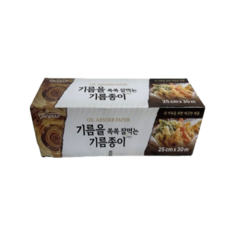 몽글몽글마켓 유니랩 기름을 쏙쏙 잘먹는 기름종이, 1개, 2개, 30m
