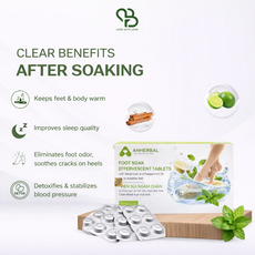 ANHERBAL 페퍼민트 에센셜 오일 족욕 발포제, 4g, 1개, 12개입