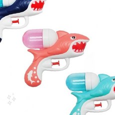 상어 조형 펌프식 여름 물놀이 해변 캠핑 물싸움 놀이 어린이 키즈 장난감 완구, 1개, 2500 상어물총-다크블루