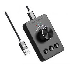 PC 볼륨 조절기 USB 스피커 사운드 컨트롤러 소리 음량, 블루투스 어댑터 +16G USB