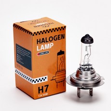 자동차 전조등 할로겐 램프 하이빔 12V 55W, 1개, H7