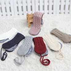 트리플 꽈배기 귀도리 겨울 니트귀마개 귀마개 아동용 털실귀마개