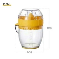 手搖榨汁機迷你果汁機帶吸盤，小型手動壓汁器，家用便攜式水果擠壓器, 檸檬   榨汁杯, 檸檬, 榨汁杯