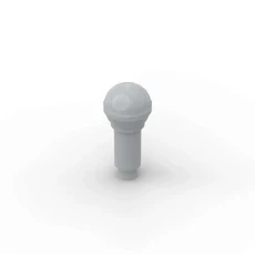 MOC 320PCS 90370기구 마이크 빌딩 블록 세트 휴대용 소품 벽돌 호환 입자 아이디어 장난감 어린이 선물, 02 194-light grey