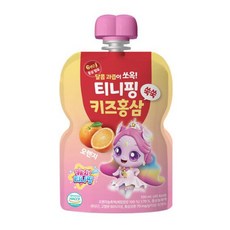 티니핑 키즈 홍삼 쑥쑥 오렌지, 10개, 100ml