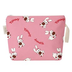 아이주 항균 파우치 식판 가방 어린이집 답례품 생일선물 기저귀 소지품 미니 지퍼 주머니, 도넛토끼