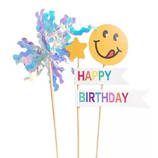 클위몰 깃발픽 하트픽 별모양픽 디저트픽, 4개, 4개, 별