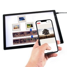 DGODRT 슬라이드 뷰어 라이트 박스 스캔용 올드 네거티브 필름 스캔 아티스트 스케치 A4 초박형 스캐너 3가지 밝기 조절 가능 USB 전원 199846, DGODRT 슬라이드 뷰어 라이트 박스 스캔용 올드 네