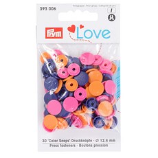 Prym 가시도트 스냅_12.4mm, 1개, 핑크+오렌지+네이비