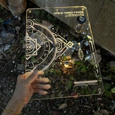 戶外露營igt髮光單元闆GZ燈架透明亞剋力38燈架戶外桌便攜輕量化