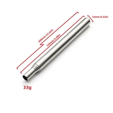 휴대용 개폐식 블로우 파이프 스테인레스 스틸 파이어 스틱 야외 캠핑 착화제 도구 요리 튜브 1pc, 01 Section 5