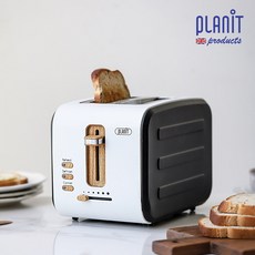 플랜잇 40mm 와이드 토스터 + 토스트백, PTM-400W(화이트)