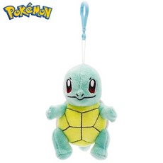 포켓몬스터 써드 꼬부기 가방고리 13cm 봉제 애착 포켓몬 캐릭터, 1개