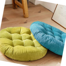 두꺼운 프리미엄 대형 원형 방석 솜포함 55x55 eun*30549bw, 그린